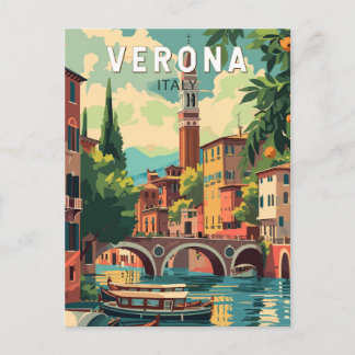 Verona Italien Reisen Kunst Vintag Postkarte