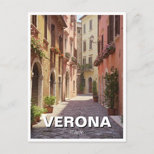 Verona Italien Reisen Postkarte (Vorderseite)