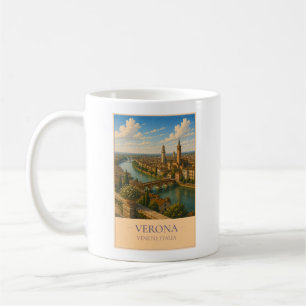 Verona, Italien – Vintage-Reisebecher Kaffeetasse