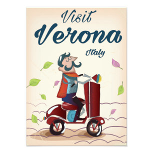 Verona Italienischer Roller-Reiseplakat Fotodruck