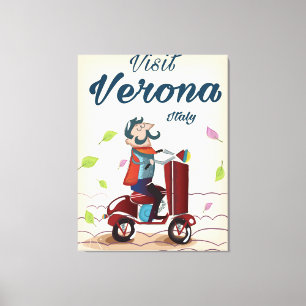 Verona Italienischer Roller-Reiseplakat Leinwanddruck