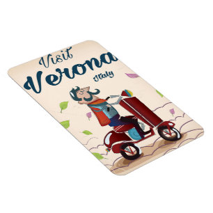 Verona Italienischer Roller-Reiseplakat Magnet