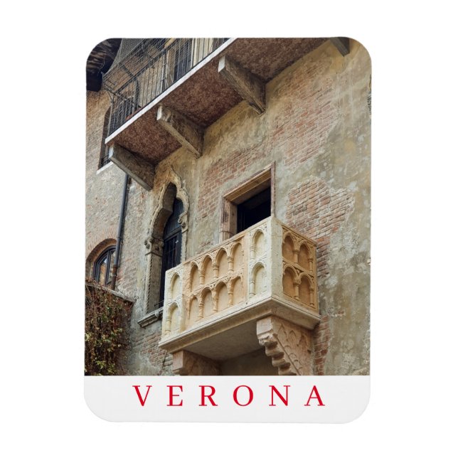 Verona Juliets Kühlschrankmagnet mit Balkon Magnet (Vertikal)