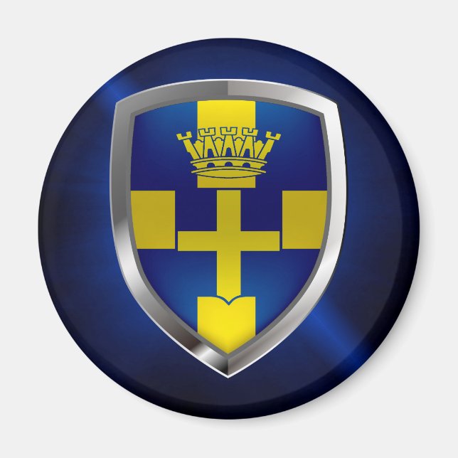 Verona Mettalic Emblem Magnet (Vorne)