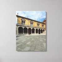 Verona Piazza Dante Ansicht Leinwand