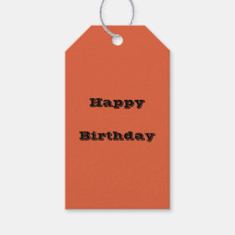 Verona Sunset Orange Solid Color Geschenkanhänger