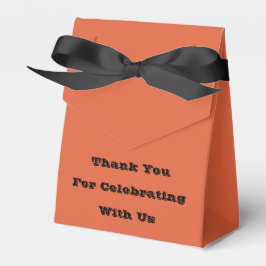 Verona Sunset Orange Solid Color Geschenkschachtel