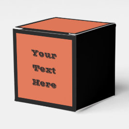Verona Sunset Orange Solid Color Geschenkschachtel