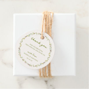 VERONA Wildblume Wreath Wedding Geschenkanhänger