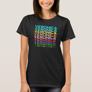 Veronica Name Personalisiert Women Girl Retro Vint T-Shirt