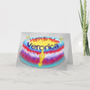 Veronicas Geburtstagskuchen Karte