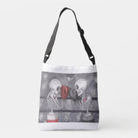 Verpacken-Skelett kreuzen vorbei Tasche
