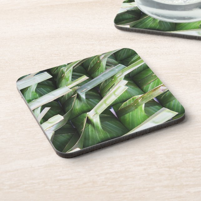 verpackte Bananenleaf-Packungen Getränkeuntersetzer (Linke Seite)