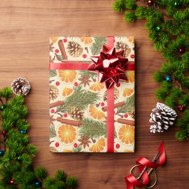 verpacktes Geschenk mit Liebe Geschenkpapier (Feiertagsgeschenk)