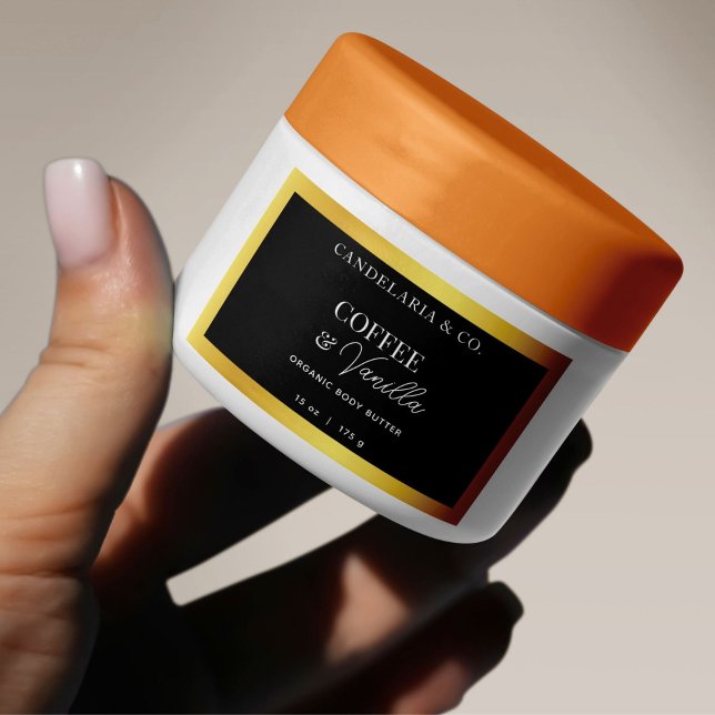 Verpackung der Luxus-Body-Butter-Etikett Rechteckiger Aufkleber (Von Creator hochgeladen)