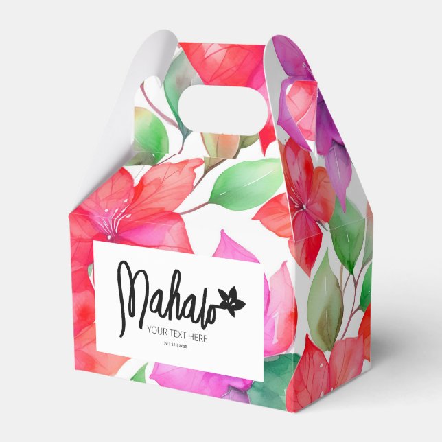 Verpackung florales Gastgeschenk Geschenkschachtel (Vorderseite)