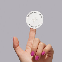 Verpackung für kleine Unternehmen - Logo-Markenbez Runder Aufkleber