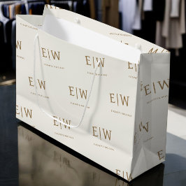 Verpackung für kundenspezifische Monogram-Unterneh Große Geschenktüte