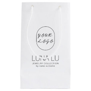 Verpackung für Minimalistisches Umschlag-Logo Kleine Geschenktüte