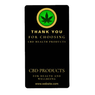 Verpackungs-Etiketten der CBD-Box