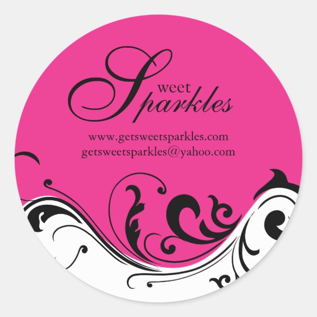 Verpackungsaufkleber Runder Aufkleber (Vorderseite)