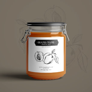 Verpackungsdesign für Apricot-Marmelade