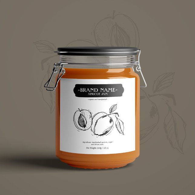 Verpackungsdesign für Apricot-Marmelade (Von Creator hochgeladen)