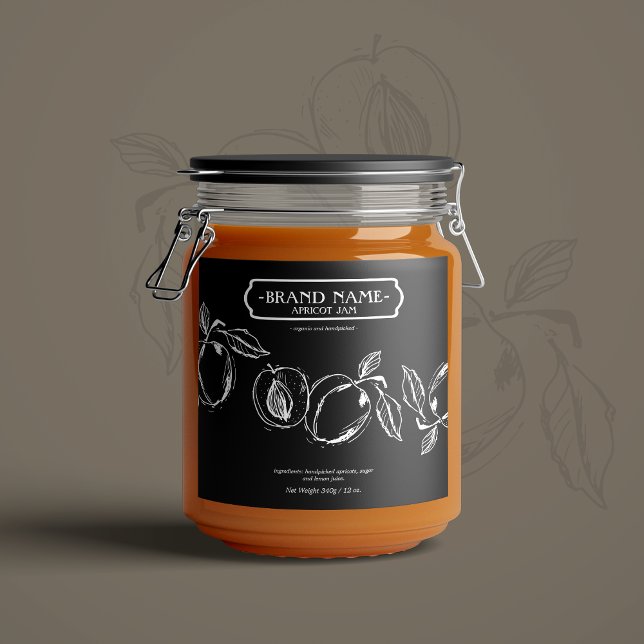 Verpackungsdesign für Apricot-Marmelade (Von Creator hochgeladen)