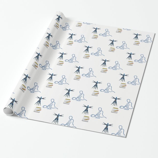 Verpackungspapier Chiropraktor Geschenkpapier (Ungerollt)