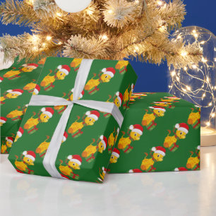 Verpackungspapier für das erste Weihnachtsgeschenk Geschenkpapier