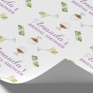 Verpackungspapier für personalisiertes Brautparty Geschenkpapier