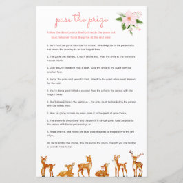 Verpassen Sie das Baby Shower Game Pink Floral Dee