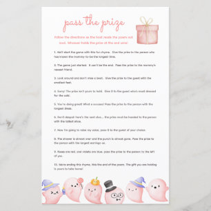 Verpassen Sie das Baby Shower Game - Pink Ghost Bo