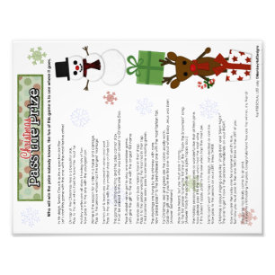 Verpassen Sie das Weihnachtsfeierspiel des Preises Fotodruck