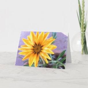 Verpassen Sie die gelbe Blume in Ihrem Single Karte