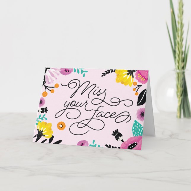 Verpassen Sie Ihre Gesichtskarte Karte (Vorderseite)