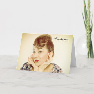 Verpassen Sie Ihre Retro Vibe Grußkarte Karte