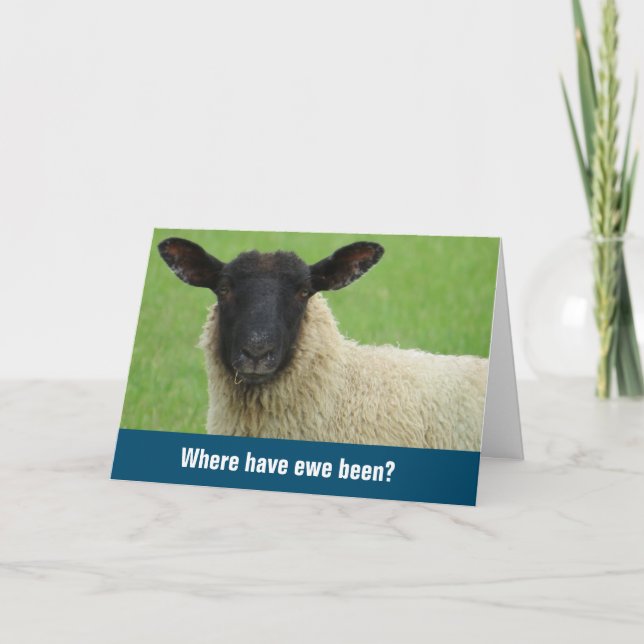 Verpassen Sie nicht, dass Sie nur wegen der lustig Karte (Vorderseite)