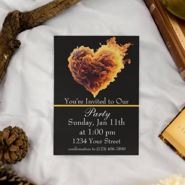 Verpassen Sie nicht unser Hot Fire Party! Einladung (Von Creator hochgeladen)