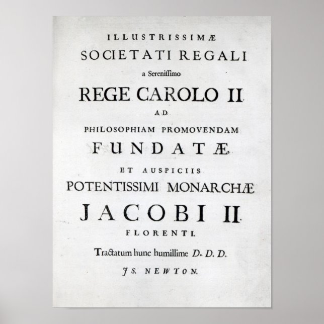 Verpflichtung gegenüber der Royal Society Poster (Vorne)