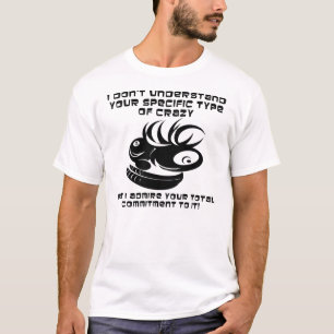 Verpflichtung zu verrücktem lustigem T-Shirt