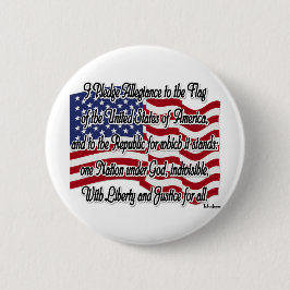 Verpflichtung zur Verbundenheit mit der US-Flagge Button