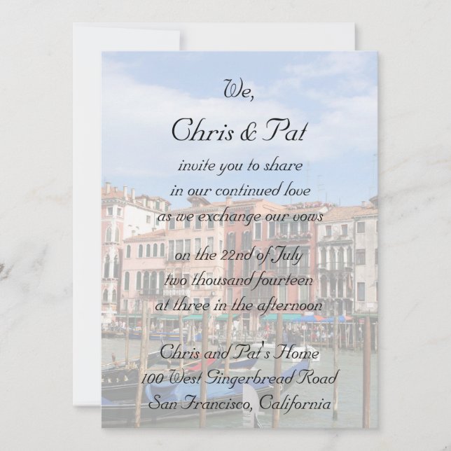 Verpflichtungs-Zeremonie Einladung (Vorderseite)