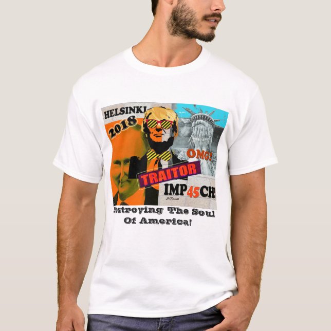 Verrat-Collagen-T - Shirt TrumpfPutin Helsinki (Vorderseite)