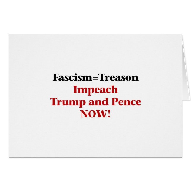 Verrat — Trump und Pence einbinden (Vorderseite (Horizontal))