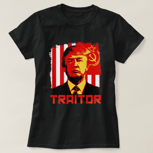 Verräter im Chefvorsitzenden Trump Anti Biden T-Shirt (Design vorne)
