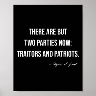 Verräter und Patrioten Republikanischer Konservati Poster
