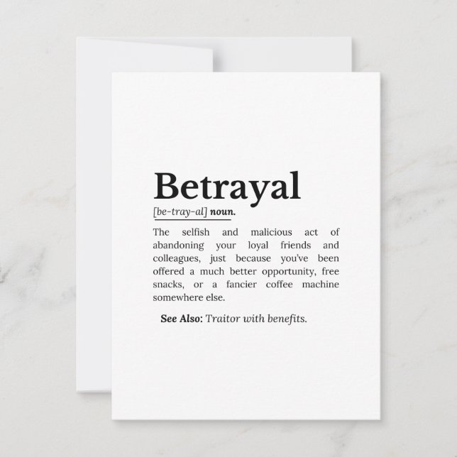 Verratyal Definition Funny Version (Vorderseite)