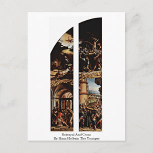 Verratyal und Kreuz von Hans Holbein der Jüngere Postkarte