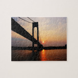 Verrazano Brücke an der Dämmerung Puzzle
